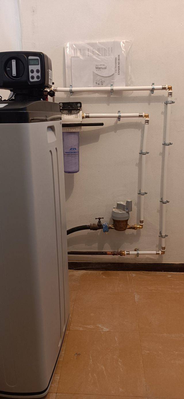 adoucisseur avec installation